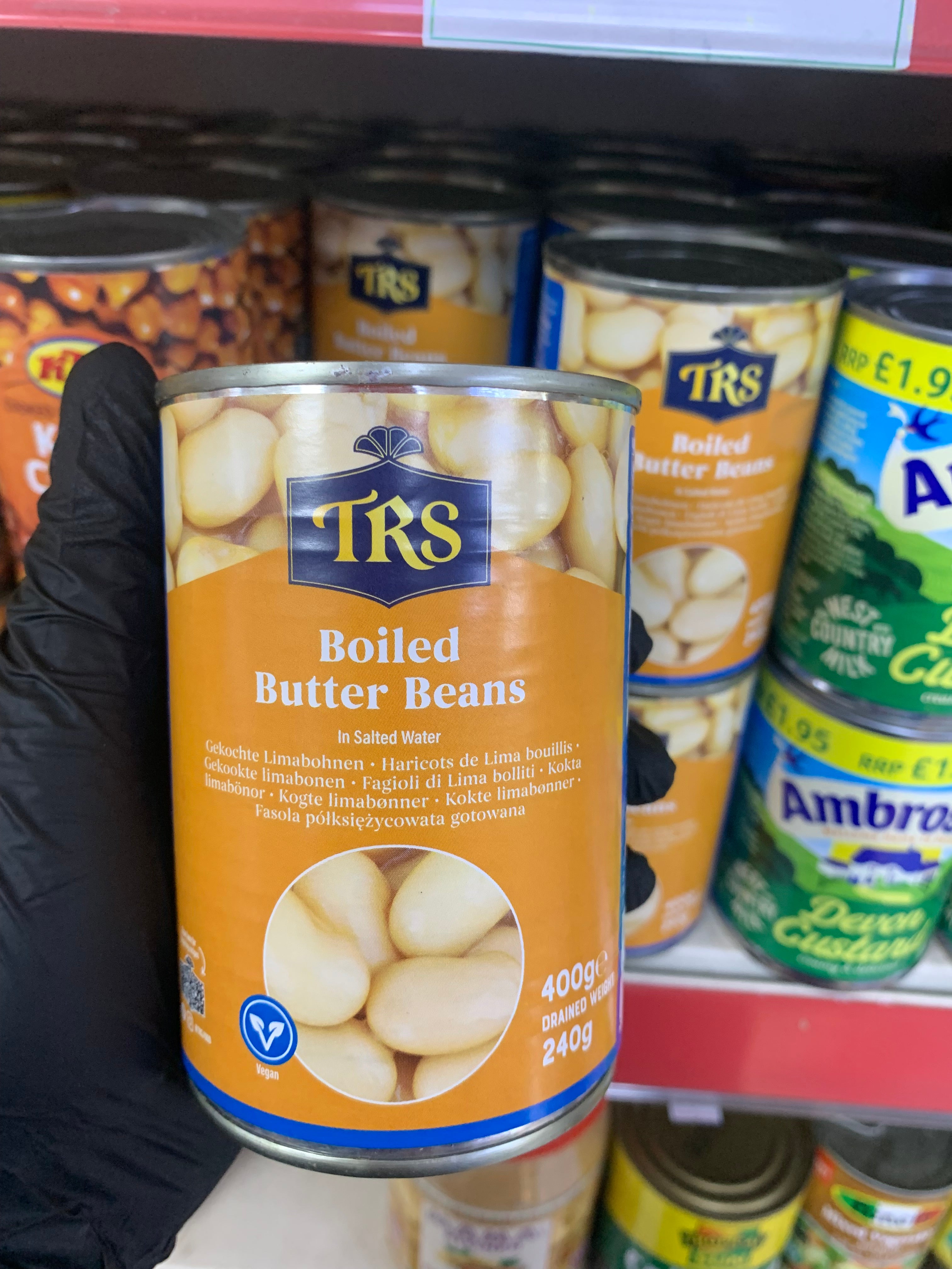 Butter Beans Boiled TRS