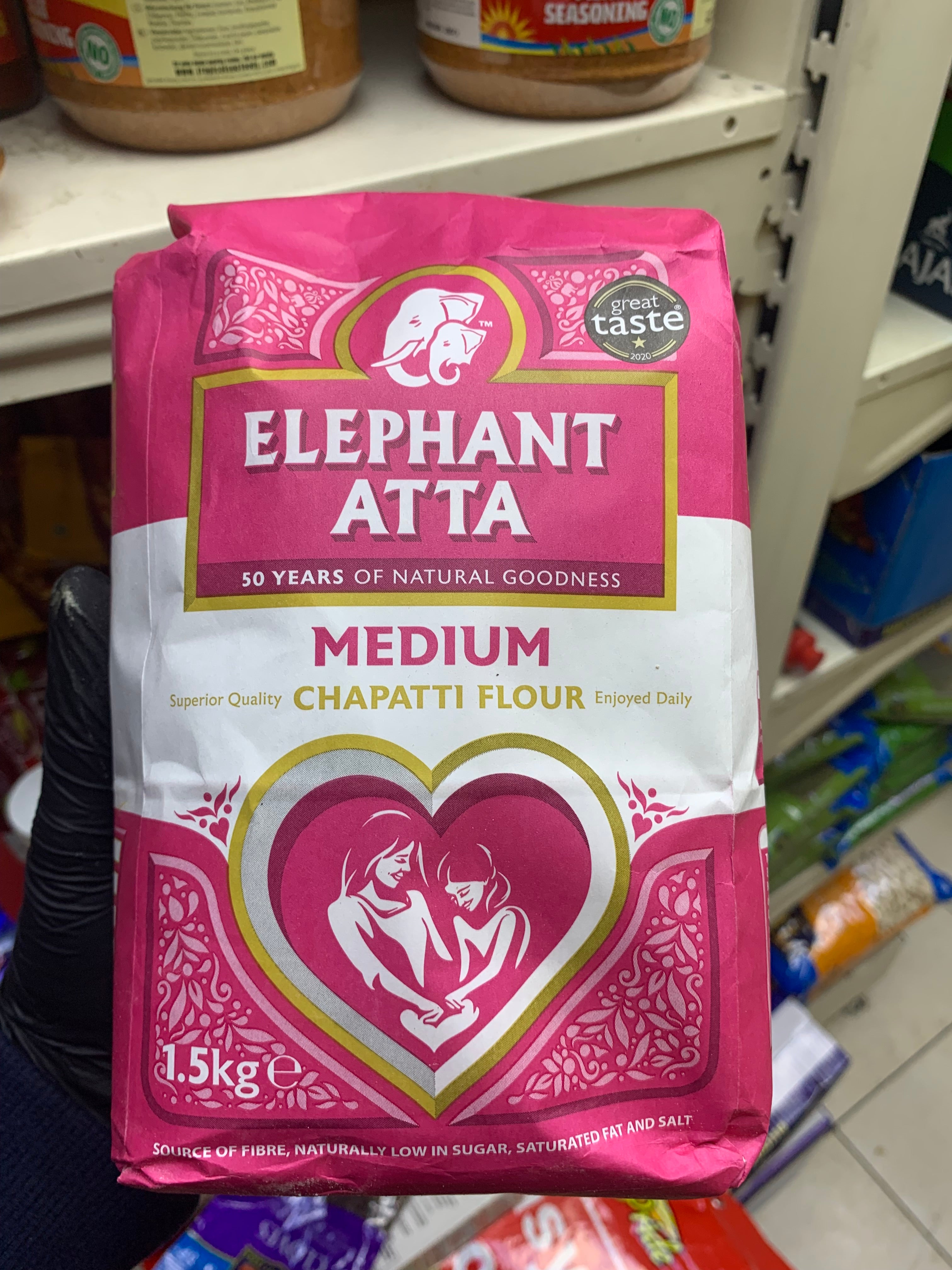 Elephant Atta Medium 1.5kg Chapatti Flour