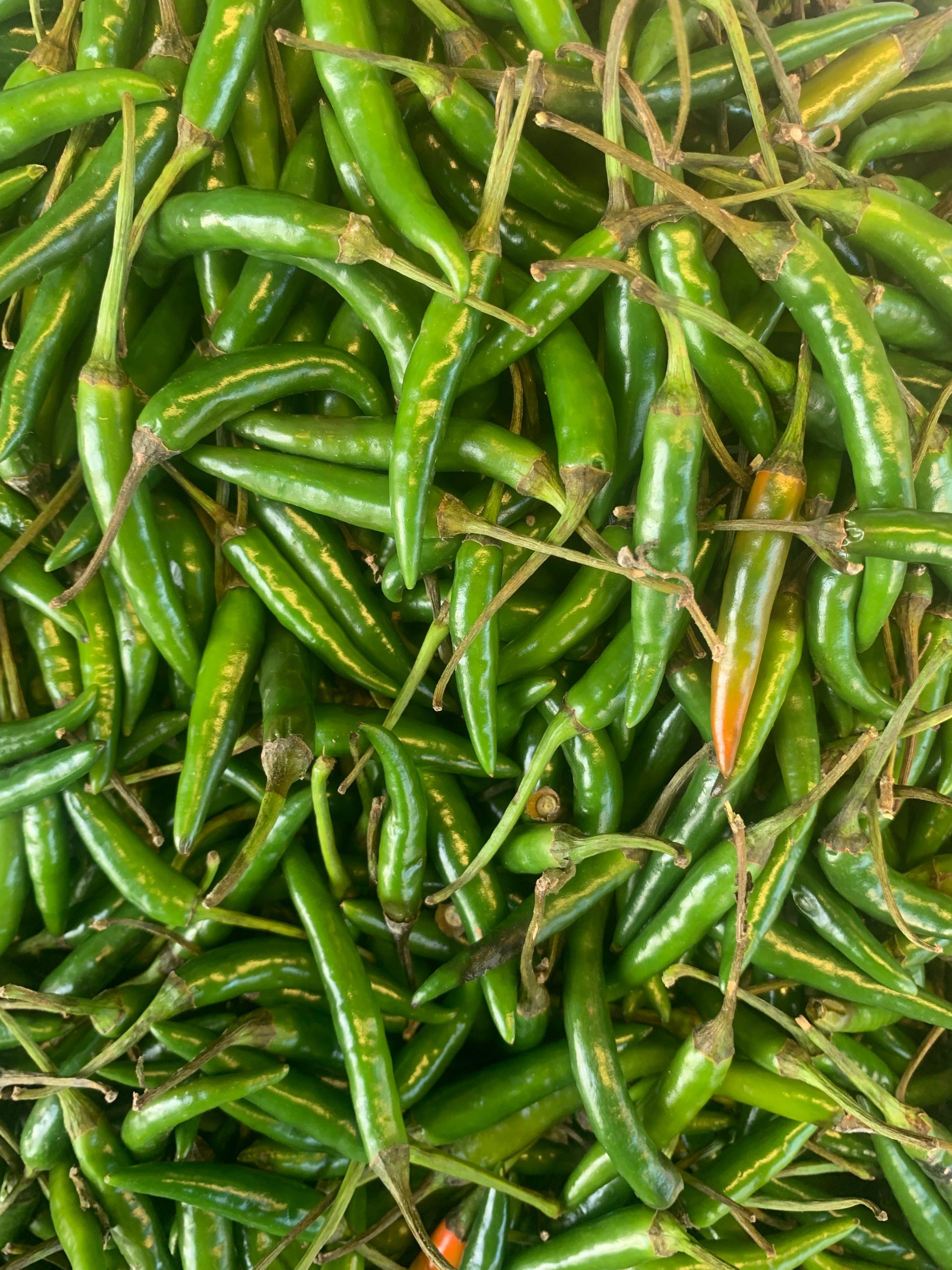 Green Birdeye Chillies 225grams